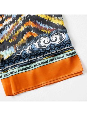 Pañuelo de seda con estampado zebra Just Cavalli