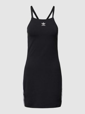 Sukienka mini dopasowana z nadrukiem Adidas Originals czarna