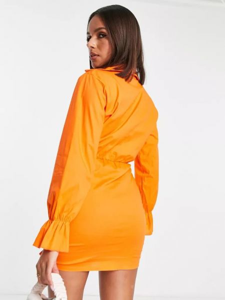 Платье-рубашка I Saw It First оранжевое