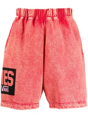 Fleece bermudashorts Vans rød