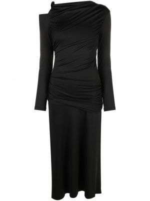 Midi ruha Victoria Beckham fekete