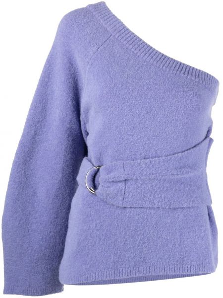Top tricotate asimetric Nanushka violet