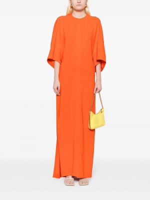 Sukienka długa Stella Mccartney pomarańczowa