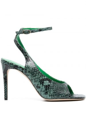 Sandály na podpatku Victoria Beckham - Zelená