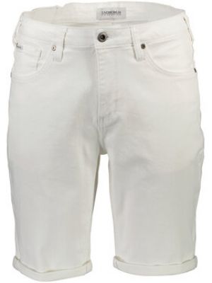 Белые джинсовые шорты свободного кроя Lindbergh