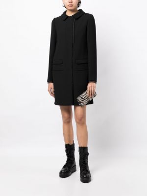 Vlněný kabát Dolce & Gabbana černý