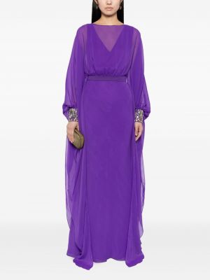 Drapované večerní šaty Sachin & Babi fialové