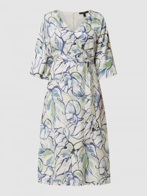 Sukienka midi z wiskozy Esprit Collection błękitna