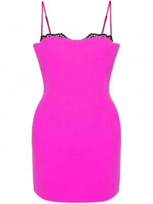 Μini φόρεμα με δαντέλα The New Arrivals Ilkyaz Ozel ροζ