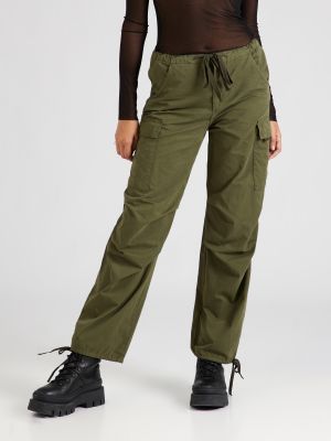 „cargo“ stiliaus kelnės Tally Weijl žalia