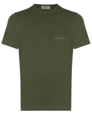 Зеленая футболка Corneliani