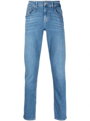 Slim fit skinny fit-jeans 7 For All Mankind blå