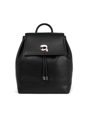 Czarny plecak skórzany Karl Lagerfeld