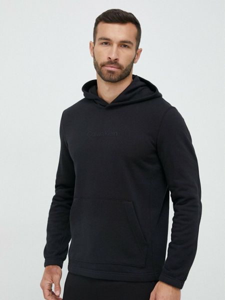 Bluza z kapturem Calvin Klein Performance czarna