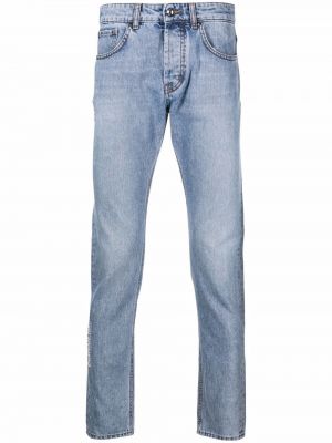 Jeans skinny slim fit con stampa Costume National Contemporary blu