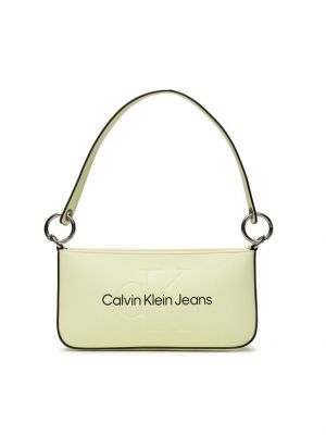 Чанта за ръка Calvin Klein Jeans жълто