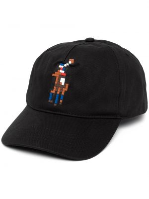 Bomull brodert cap Mostly Heard Rarely Seen 8-bit svart