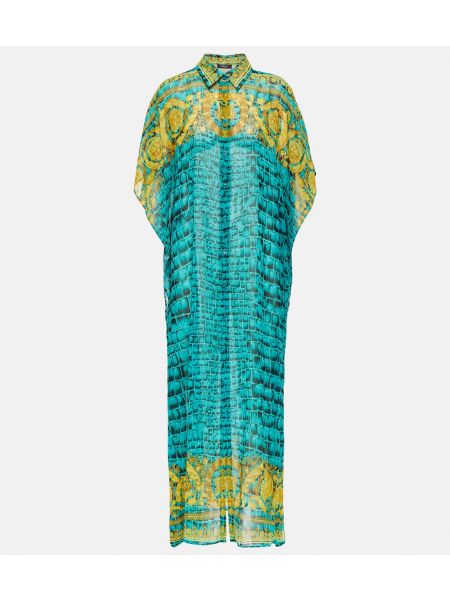 Шифоновое платье Versace Синее