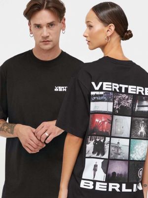 Тениска с дълъг ръкав с принт Vertere Berlin черно