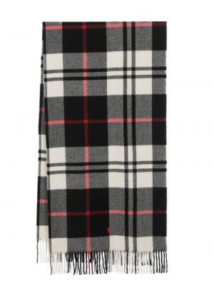 Kockovaný vlnený šál so strapcami Polo Ralph Lauren