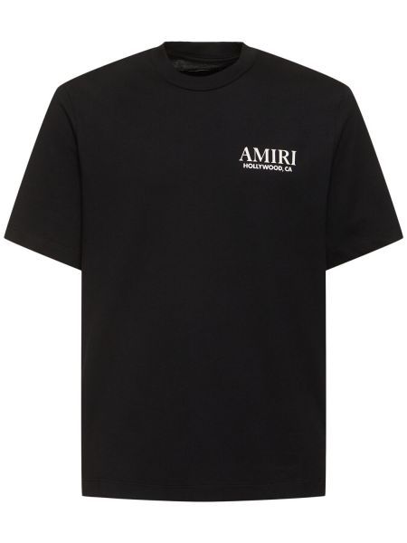 T-shirt i bomull Amiri svart