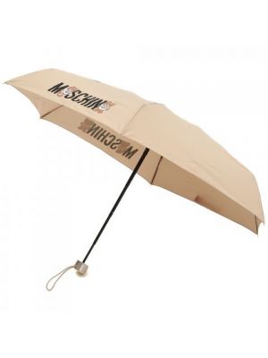 Бежевый зонт Moschino