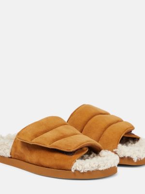Sandale din piele de căprioară Gia Borghini maro