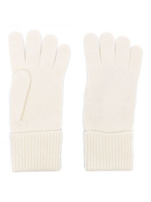 Rękawiczki z kaszmiru Woolrich białe