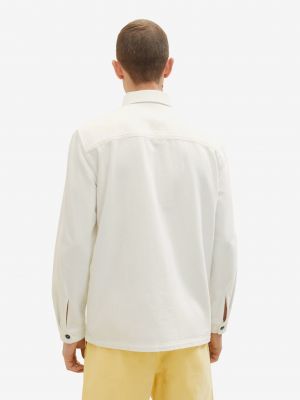 Rifľová košeľa Tom Tailor biela