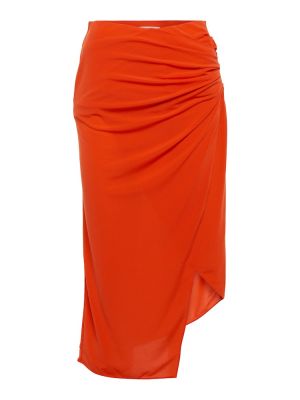 Midi sukně Helmut Lang, červená
