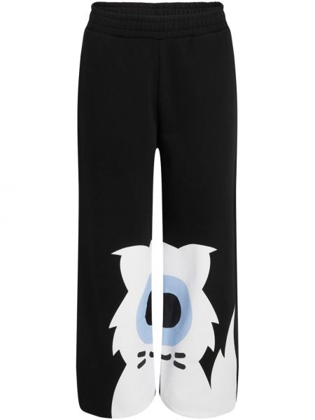 Pantaloni sport cu imagine Karl Lagerfeld negru