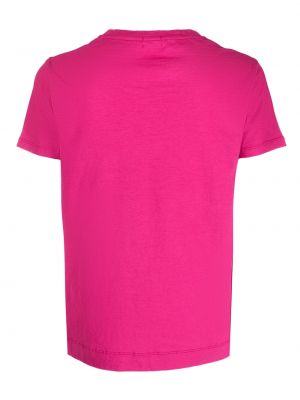 Bavlněné tričko Massimo Alba růžové