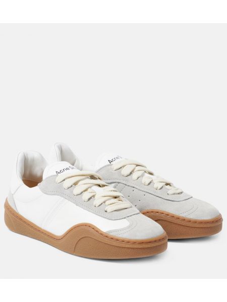 Læder ruskind sneakers Acne Studios hvid