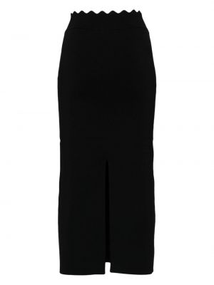 Pletené pouzdrová sukně A.l.c. černé