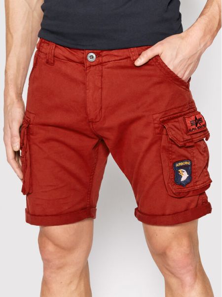 Pantaloni Alpha Industries roșu
