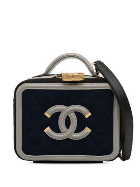 Τσάντα από ζέρσεϋ Chanel Pre-owned μπλε