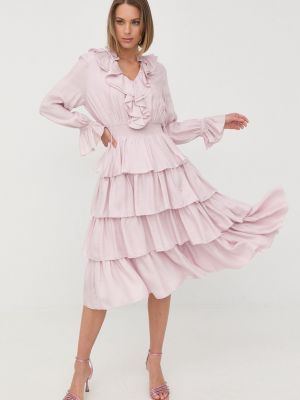 Midi haljina Miss Sixty ružičasta
