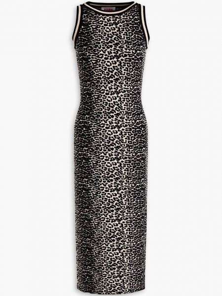 Трикотажное платье миди с леопардовым принтом Solid & Striped, Animal print