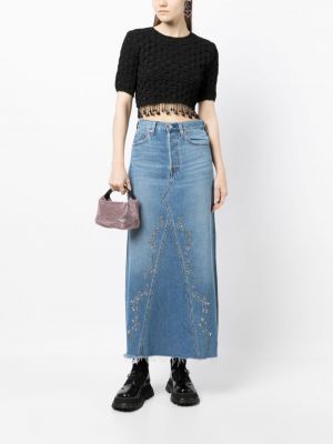 Spódnica jeansowa Anna Sui