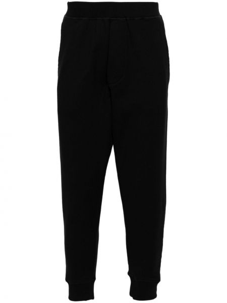 Pantaloni sport din bumbac Dsquared2 negru