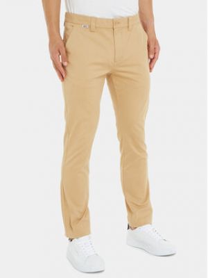 Pantalon chino slim Tommy Jeans beige