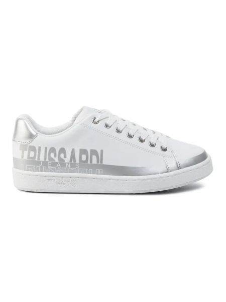 Sneakersy casual Trussardi białe