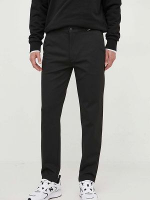 Přiléhavé kalhoty Calvin Klein černé
