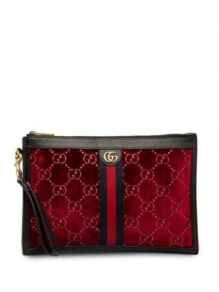 Кадифени чанта тип „портмоне“ Gucci Pre-owned