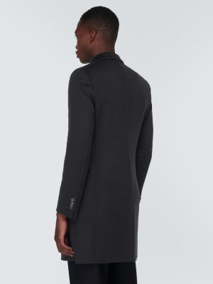Kašmírový kabát Giorgio Armani čierna