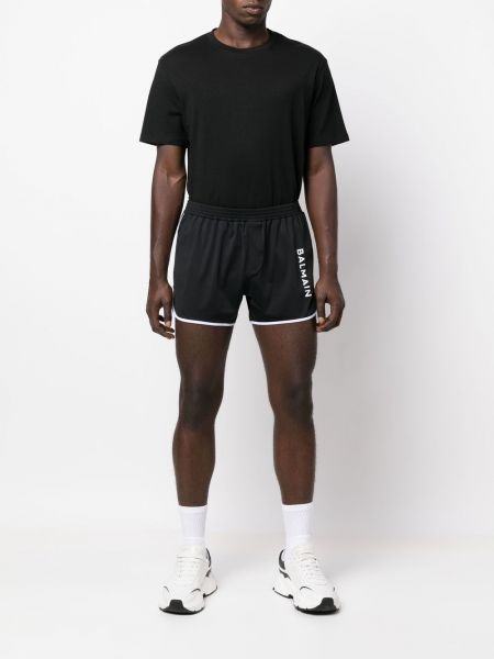 Shorts de sport à imprimé Balmain