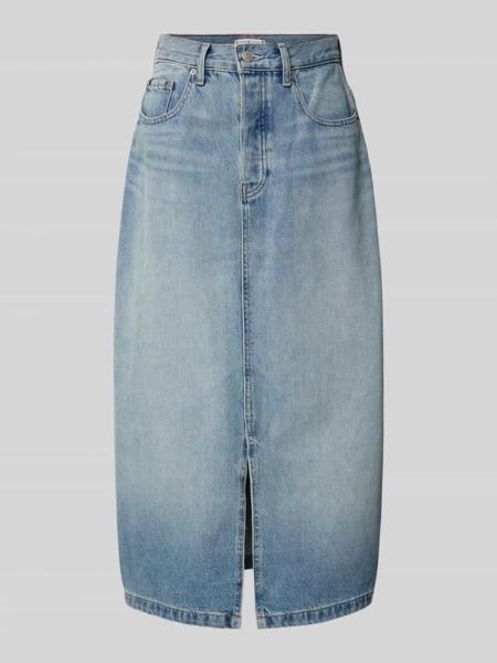 Spódnica jeansowa z kieszeniami Tommy Hilfiger niebieska
