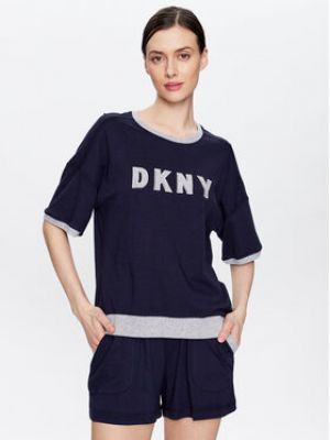 DKNY Pyžamo YI3919259 Tmavomodrá Regular Fit