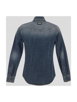 Koszula jeansowa slim fit Dolce And Gabbana niebieska