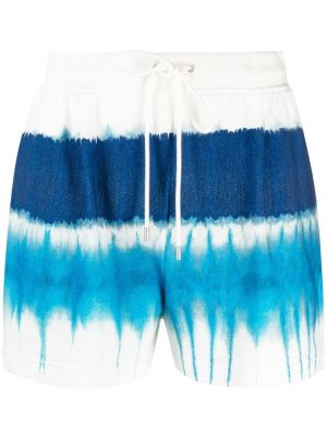 Pantalones cortos deportivos tie dye Alberta Ferretti azul